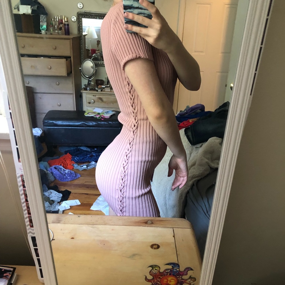 sweater short sleeve dress